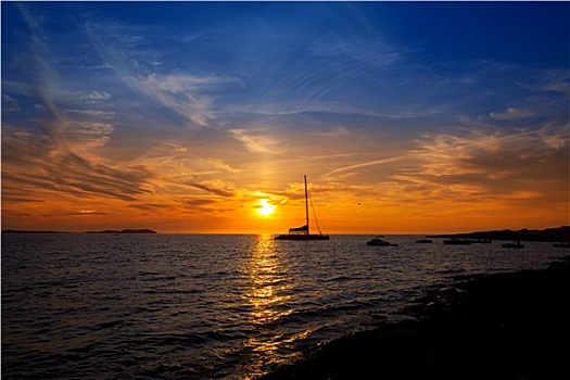伊比萨岛,圣安东尼奥,日落