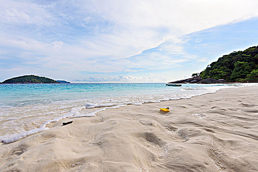 沙子,海滩,斯米兰群岛,泰国