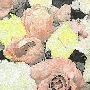 艺术,花,旧式,背景,白色,玫瑰,郁金香