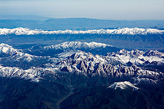 群山,雪山,山脉,高原