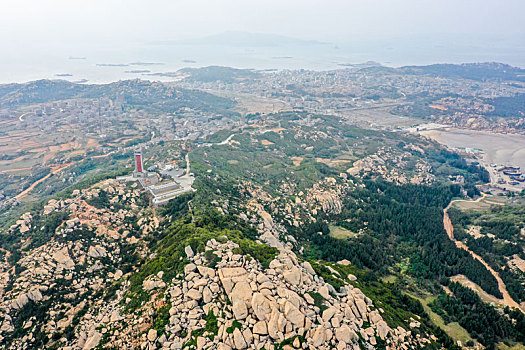 航拍福建福州平潭将军山