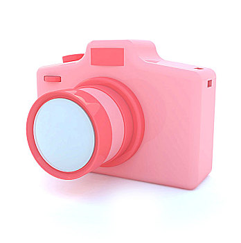 粉色,数码相机,玩具,白色