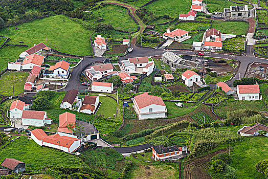 葡萄牙,亚速尔群岛,岛屿,俯视图