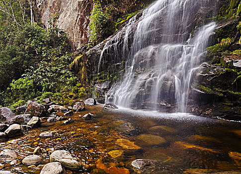 瀑布,国家公园,里约热内卢,巴西,南美