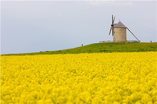 风车,布列塔尼半岛,法国