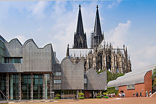 博物馆,大教堂,科隆,北莱茵-威斯特伐利亚,德国,欧洲