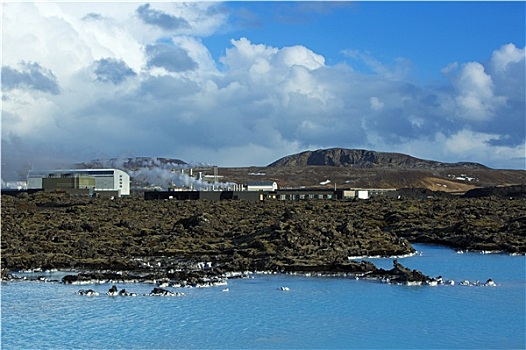 地热,沐浴,蓝色泻湖,冰岛