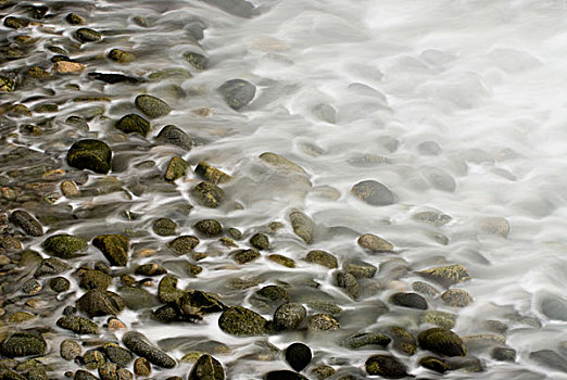 海浪,石头,海滩,罗伯士角州立保护区,加利福尼亚