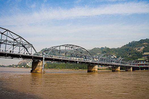 甘肅蘭州黃河鐵橋中山橋