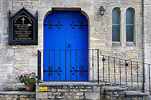 入口,教堂,斯托昂泽沃尔德,格洛斯特郡,英格兰