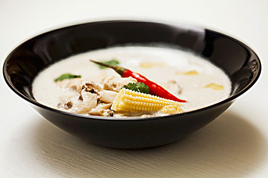 泰国,鸡肉,椰奶汤