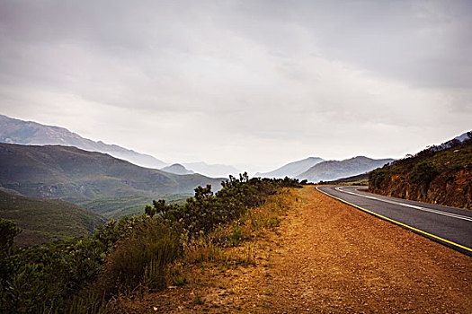 道路,山峦,南非