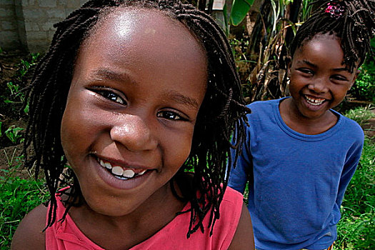 孩子,乡村,阿鲁沙,区域,坦桑尼亚,十二月,2008年