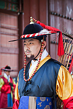 韩国,首尔,德寿宫,仪式