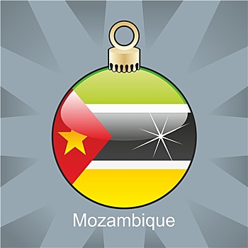 莫桑比克,旗帜,圣诞节,形状