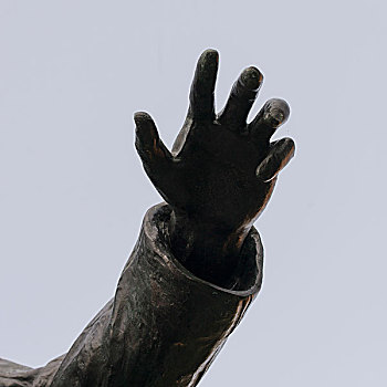手,雕塑,皇后区,广场,爱德华王子岛,加拿大