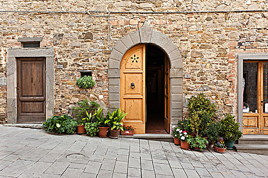 房门,托斯卡纳,意大利,欧洲