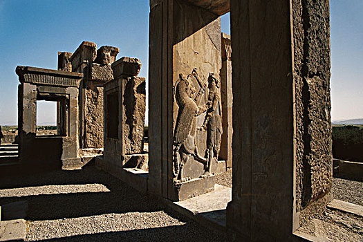 伊朗,波斯波利斯,残余,入口,遗址,古城,大幅,尺寸