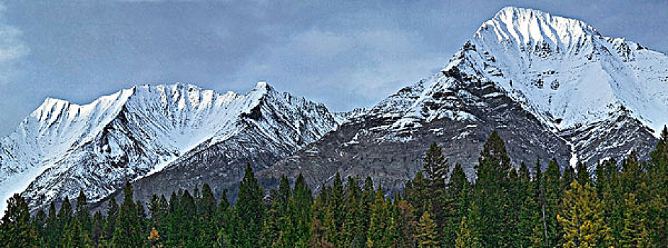 山脉,库特尼国家公园,不列颠哥伦比亚省,加拿大