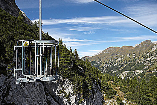 空椅,缆车,马尔莫拉达峰,意大利,山峦,白云岩
