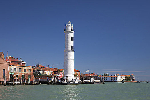 灯塔,水岸,慕拉诺,威尼斯,威尼托,意大利