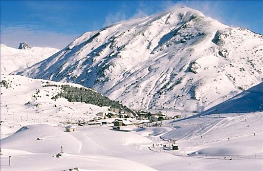 滑雪区,山谷,胡斯卡省,西班牙