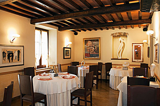 桌子,餐馆,卡拉拉,托斯卡纳,意大利,欧洲