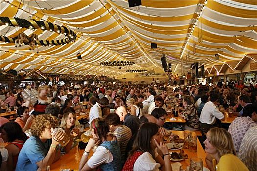 啤酒帐篷,节日,下巴伐利亚,德国