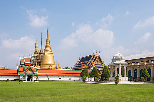 玉佛寺,庙宇,皇宫,曼谷,泰国,亚洲
