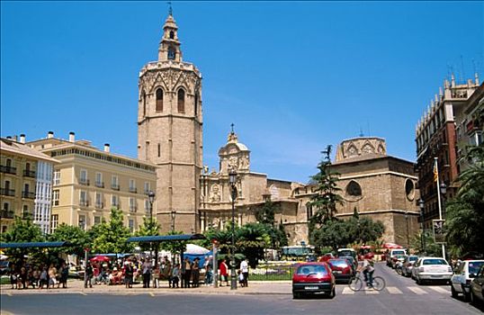 塔,大教堂,瓦伦西亚,西班牙