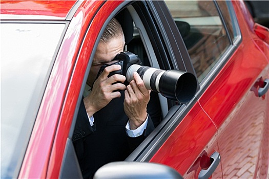 男人,摄影,单反相机,汽车