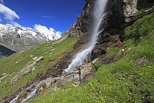 奥地利,卡林西亚,高,陶安,国家公园,瀑布