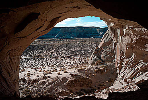 荒芜,洞穴,峡谷,犹他,美国