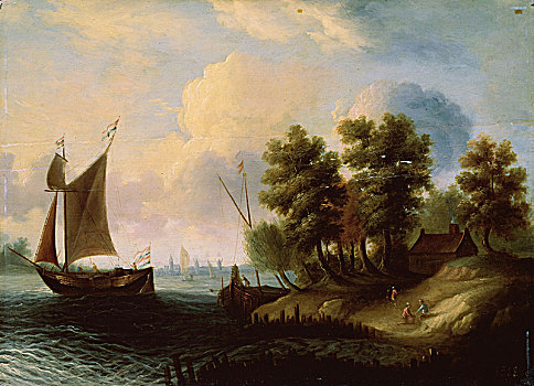 海景,17世纪,艺术家,荷兰