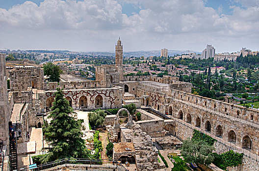 塔,博物馆,城堡,耶路撒冷,以色列