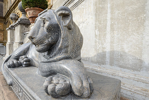 狮子,大理石,雕塑