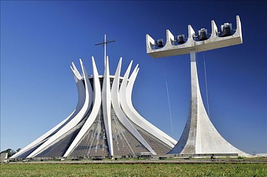大教堂,建筑师,奥斯卡-涅梅耶,巴西利亚,联邦,巴西,南美