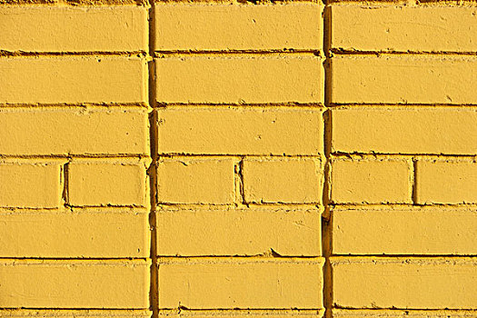 黄色,砖墙,纹理