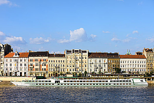 布达佩斯,河,水岸