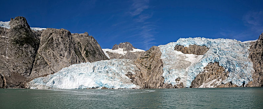 全景,潮水,冰河