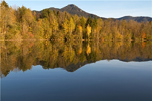 秋季,泰根湖,拜恩州