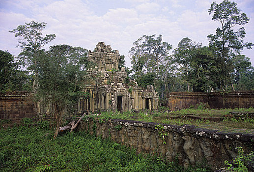 柬埔寨,吴哥,吴哥窟,大门,庙宇