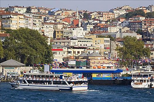 建筑,水岸,伊斯坦布尔,土耳其