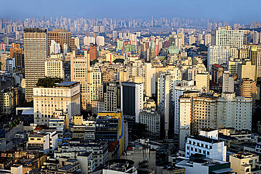 城市,摩天大楼,圣保罗,巴西,南美