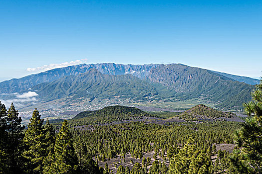 风景,火山口,国家公园,帕尔玛,加纳利群岛,西班牙,欧洲