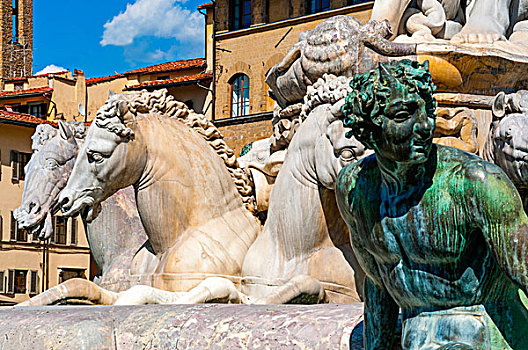 喷泉,佛罗伦萨,世界遗产,托斯卡纳,意大利