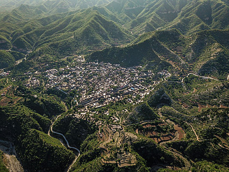 河南林州,太行山区自然风光