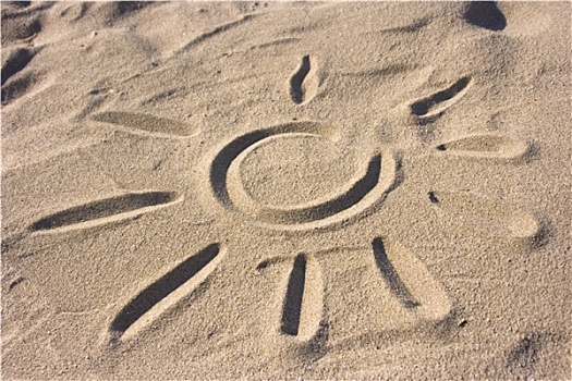 太阳,象征,沙子