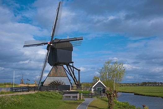 著名,荷兰人,风车,小孩堤防风车村,荷兰
