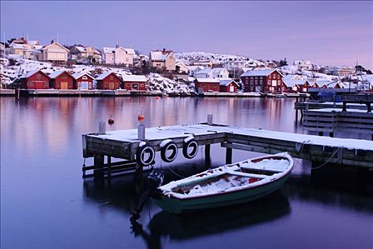 船,码头,瑞典